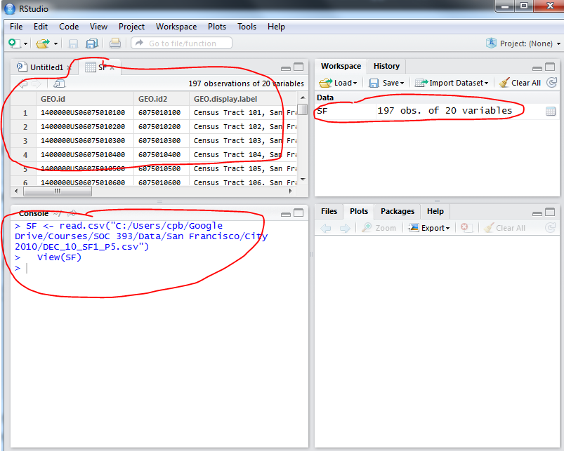 Import A CSV File Into R Studio UrbanPolicy